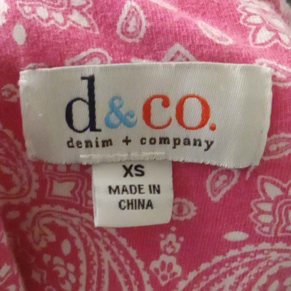 Denim&Co Pink Cuffed Sleeve Boxy Tee - Picture 5 of 5